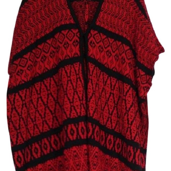 NWT $70 NY COLLECTION PONCHO CARDIGAN - Picture 2 of 2